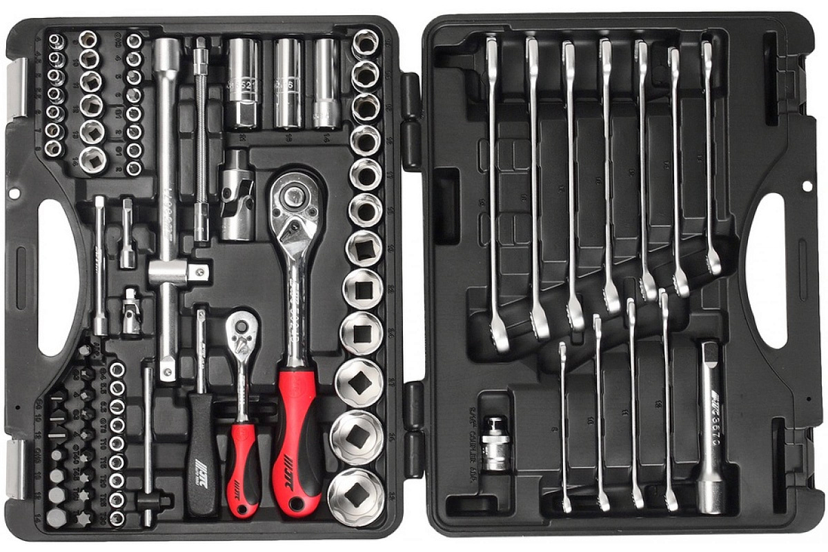 Набор инструментов 1/4, 1/2 для поврежденных болтов и гаек 85шт /1/3 JTC-S085C-B72 фото 2
