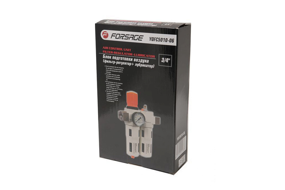 Блок подготовки воздуха 3/4" для пневмосистемы Forsage F-YQFC5010-06 фото 2