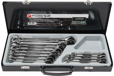 Набор комбинированных трещоточных ключей Forsage 13 предметов F-51310