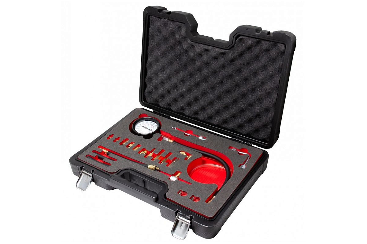 Тестер давления топлива Forsage 0-140 psi, 0-10 bar, в кейсе"Premium" F-919G1AD 25875 фото 1