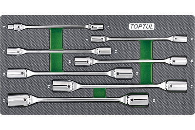 Набор шарнирных ключей TOPTUL 6-19 мм, 7 предметов, в мягком ложементе GEA0703