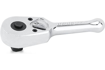 Трещотка с металлической рукояткой TOPTUL мини 3/8 дюйма 45 зубьев 110 мм CHDI1211