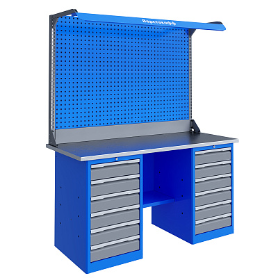 Верстак слесарный Верстакофф TNC 161.66.1-2F