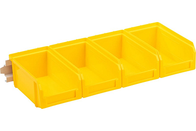 Настенный органайзер СТЕЛЛА-ТЕХНИК 4 желтых ящика v-1 V-1-440-желтый