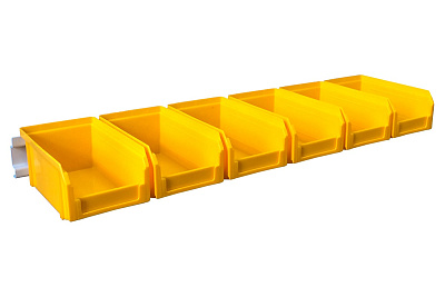 Настенный органайзер СТЕЛЛА-ТЕХНИК 6 ящиков V-1, V-1-650-желтый