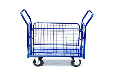 Платформенная тележка с бортами СТЕЛЛА-ТЕХНИК 650x1150 мм КПО-500С-125-К