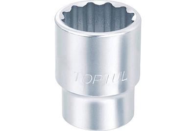 Головка торцевая 12-гранная 21 мм, 3/8"DR TOPTUL BAEB1221