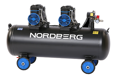Компрессор безмасляный 220, ресивер 135 л, 500 л/мин NORDBERG NCEO135/500