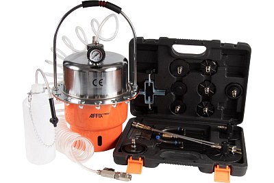 Набор приспособлений для замены тормозной жидкости AFFIX 5 л, комплект крышек адаптеров, 20 предметов AF10240005