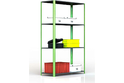 Стеллаж Metalex AIR 2200x1600x500 4 полки SMAIV221650