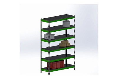 Стеллаж Metalex HARD 2200x1000x600 6 полок SHDVI221060