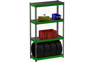 Стеллаж Metalex серия TIRES 2200x1800x600 (три полки) SMTIII221860
