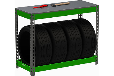 Стеллаж Metalex серия TIRES 950x1400x400 (одна полка) SMTI951440