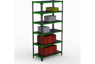Стеллаж Металекс MID 2200x1000x500 мм, 6 полок SMDVI221050