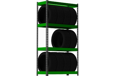 Стеллаж Металекс серия TIRES 2000x1600x600 SMT201660