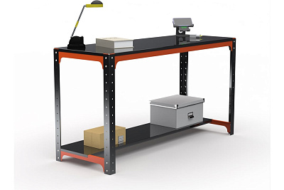 Стол металлический Металекс серия KIT 750x1000x400 мм, одна полка, ОЧ 201163