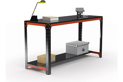 Стол металлический Металекс серия KIT 750x1100x500 мм, одна полка О/Ч / 201170