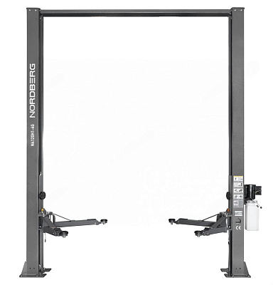 Подъемник двухстоечный 4 т, верхняя синхронизация, H=4 м, 220 В, серый NORDBERG N4120H1-4G_3+2_220