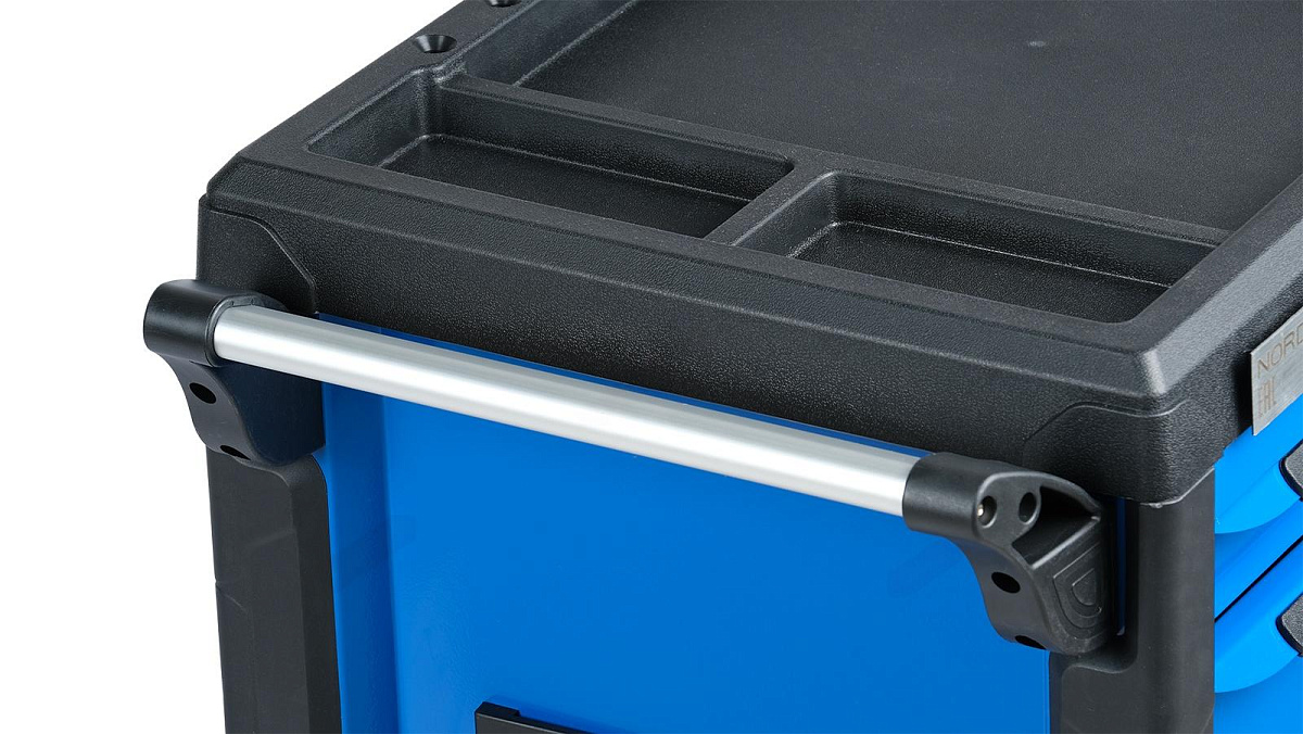 Тележка инструментальная, 5 выдвижных ящиков, с системой защиты от опрокидывания, синяя NORDBERG T5P(B) фото 8