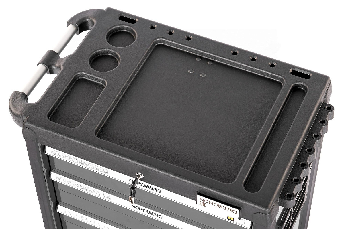 Тележка инструментальная, 6 выдвижных ящиков, серая NORDBERG T6N(G) фото 4