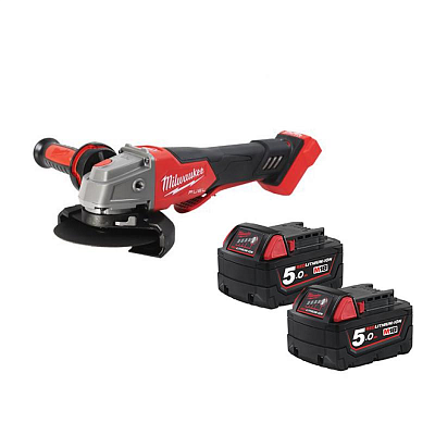 Аккумуляторная угловая шлифовальная машина (УШМ, Болгарка) с регулировкой скорости  Milwaukee M18 FUEL FSAGV125XPDB-502X 4933478473