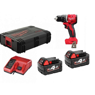 Аккумуляторная компактная дрель-шуруповерт Milwaukee M18 BLDDRC-402X 4933492883