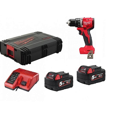 Аккумуляторная компактная дрель-шуруповерт Milwaukee M18 BLDDRC-502X 4933492885