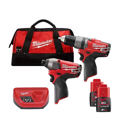 Набор инструментов Milwaukee M12 FUEL PP2A-202C 4933440900