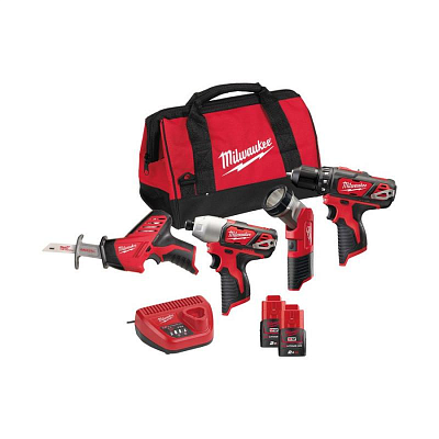 Набор инструментов Milwaukee М12 ВPP4А-202B 4933441240