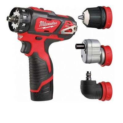 Аккумуляторная многофункциональная дрель-шуруповерт Milwaukee M12 BDDXKIT-202C 4933447836