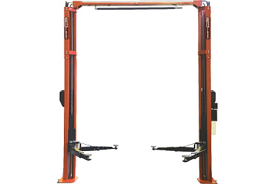 Двухстоечный подъемник KraftWell г/п 4200 кг, электрогидравлический с развернутыми каретками KRW4.2EA