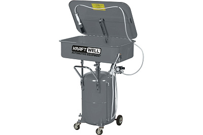 Мобильная пневматическая установка для мойки деталей KraftWell 65 л KRW1971