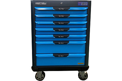 Тележка с 7 ящиками+ПОДАРОК инструмент 250 предметов KraftWell KRW-TTG+SET250