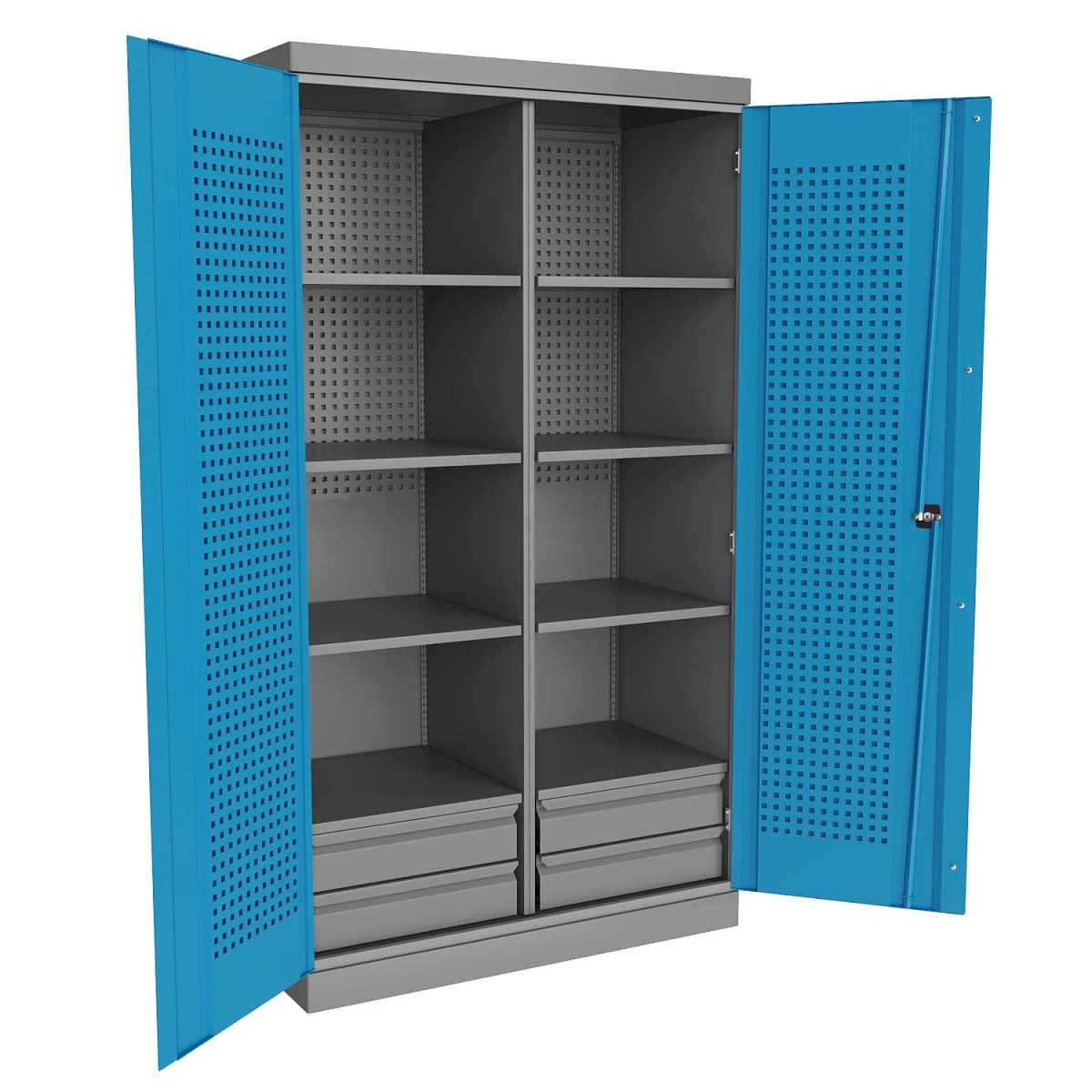 Шкаф металлический инструментальный 1800x1000x500 мм, TNC 182.4B.8S фото 1