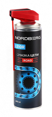 Смазка цепи ROAD LS10R, аэрозоль, 650 мл NORDBERG