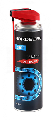 Смазка цепи OFF ROAD LS10F, аэрозоль, 650 мл NORDBERG