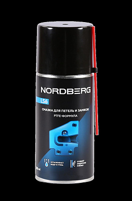 Смазка для петель и замков с PTFE LS6, аэрозоль, 210 мл, LS6-210 NORDBERG