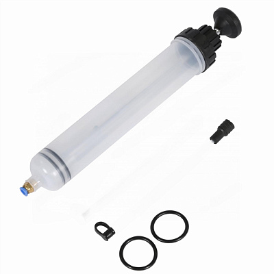 Шприц для заливки масла пластиковый с комплектом насадок, 500 мл NORDBERG NO1550