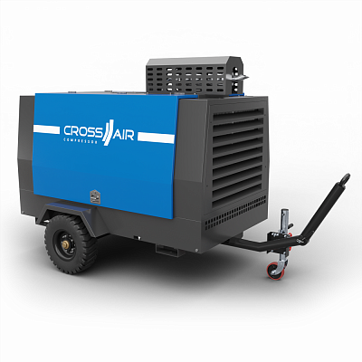 Дизельный передвижной компрессор CrossAir Borey200-15FZ с ПЖД