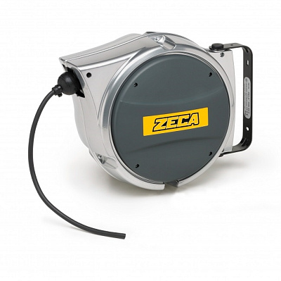 Катушка кабельная для передачи данных 9+1 метр, кабель 12 жил, алюминиевый корпус, ZECA AL41/71205