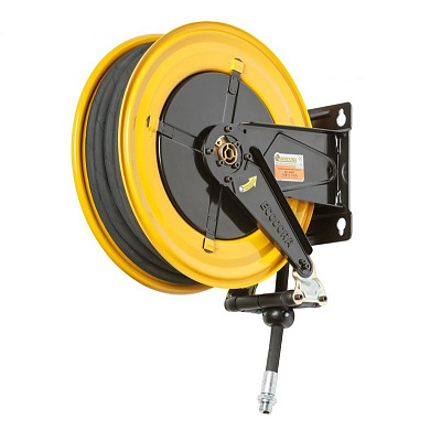 Катушка для раздачи смазки 400 бар, шланг 10 м, диаметр 3/8", неповоротная, ECODORA 430/55