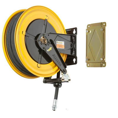 Катушка для откачки масла 150 бар, шланг 10 м, диаметр 1/2", неповоротная, ECODORA 430/41/AS/SM