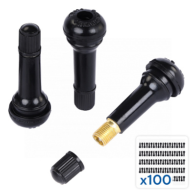 Вентиль для бескамерных шин, 100 шт NORDBERG TR414