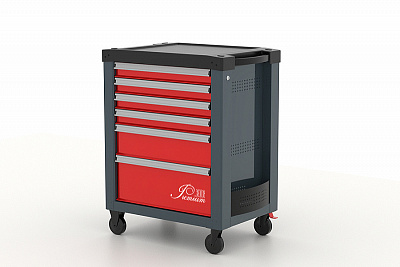 Тележка инструментальная Ferrum Premium 12.306. закрытая, 6 ящиков