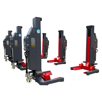 Комплект из 6-ти подкатных колонн 8,5 тонн каждая AREO TR6-51