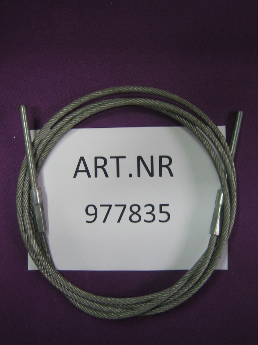Трос №1 09х03160 мм, с наконечником 2х M12x120, 4.40 H 4800 мм Nussbaum 977835 фото 1