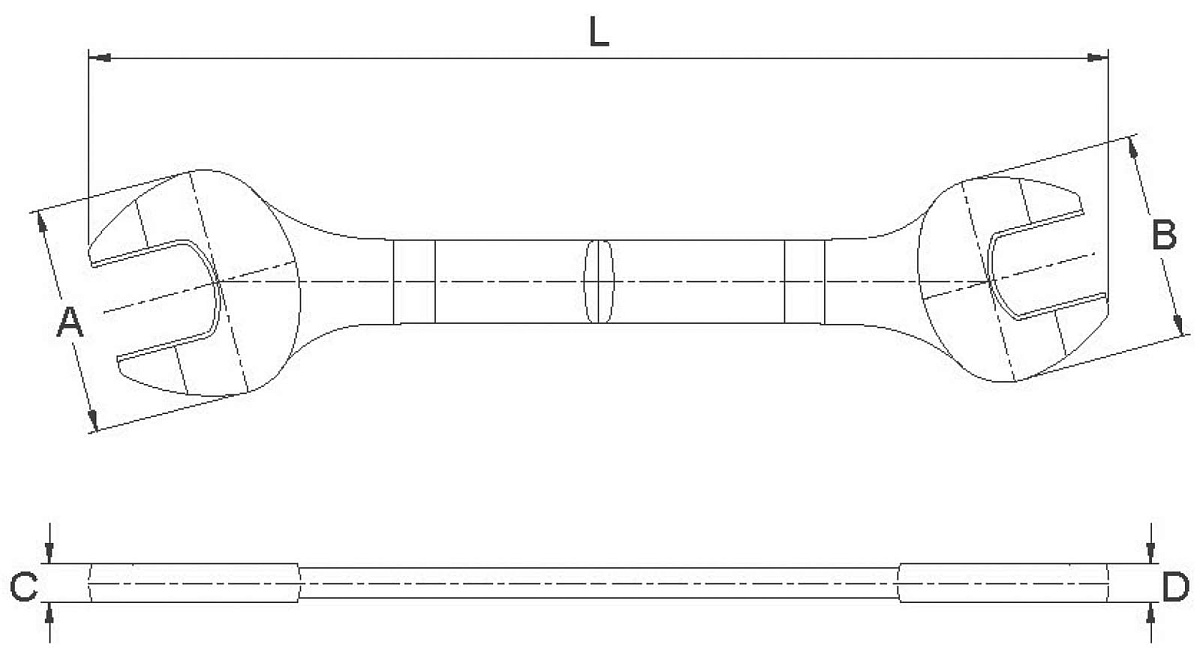 Ключ рожковый 13x17 мм Licota AWT-EDS1317 фото 2