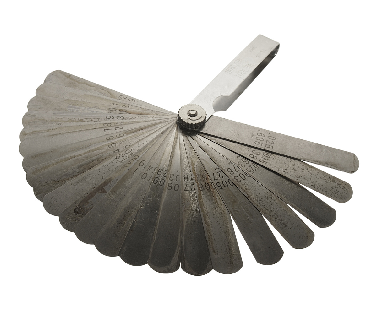 Набор щупов 0.04-0.63мм (0.0015"-0.025") прямых для установки зазора 26шт. JTC фото 1