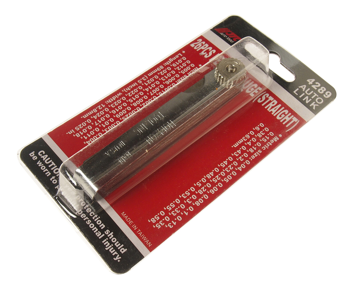 Набор щупов 0.04-0.63мм (0.0015"-0.025") прямых для установки зазора 26шт. JTC фото 2