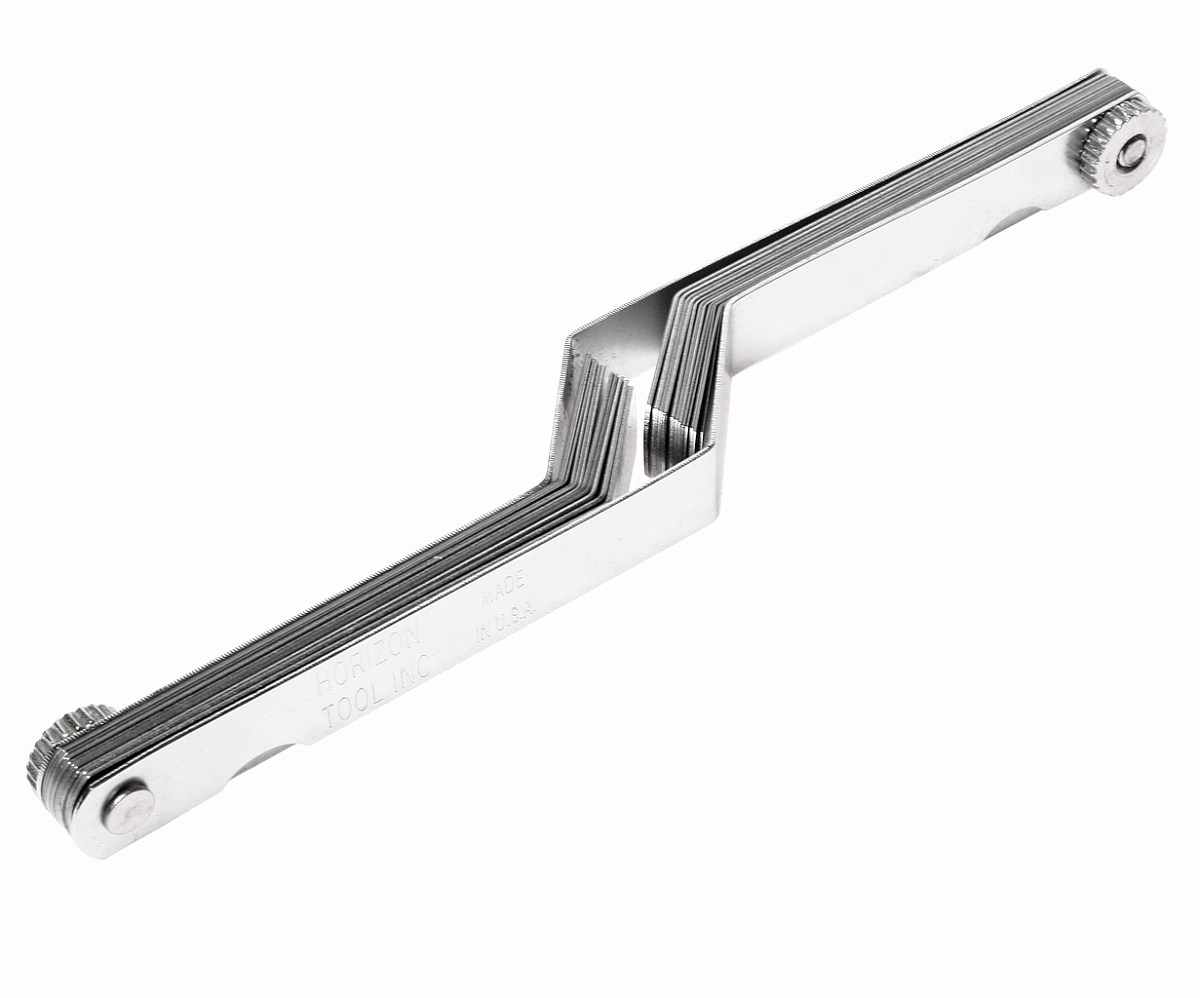 Набор щупов 0.127-0.762мм (0.005"-0.03") изогнутых для установки зазора 26шт. JTC фото 1